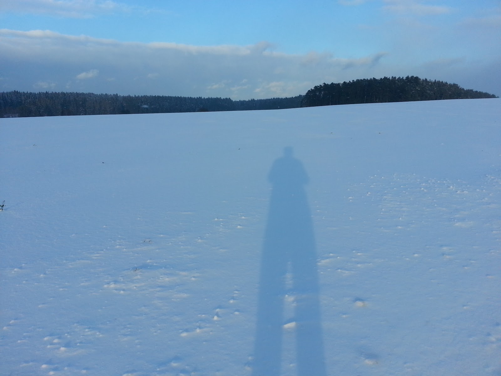 Sonne, kalt und Schnee